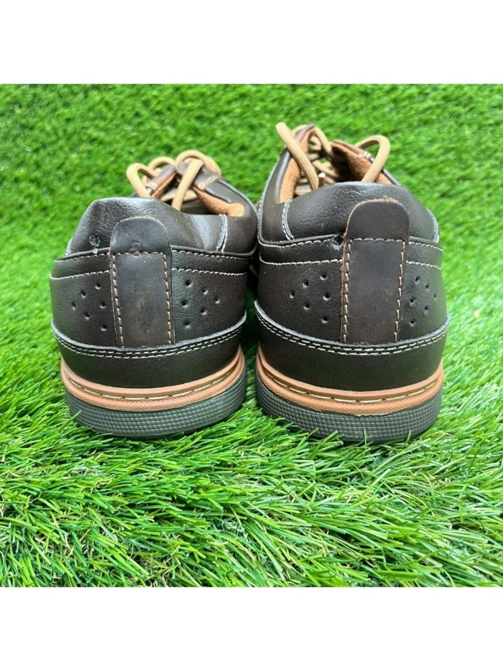 Florsheim Gridley SD-35 Mens Size 11EEE Brown Steel Toe Safety Work Oxford Shoes